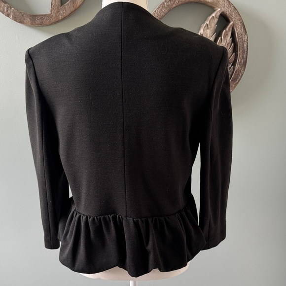 Armani Collezioni Black Peplum Blazer size 12 - Picture 7 of 9